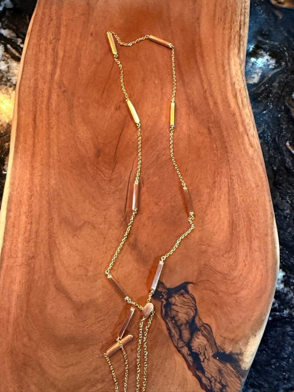 Kendra Scott Rose Gold Lariat Necklace - Picture 5 of 5